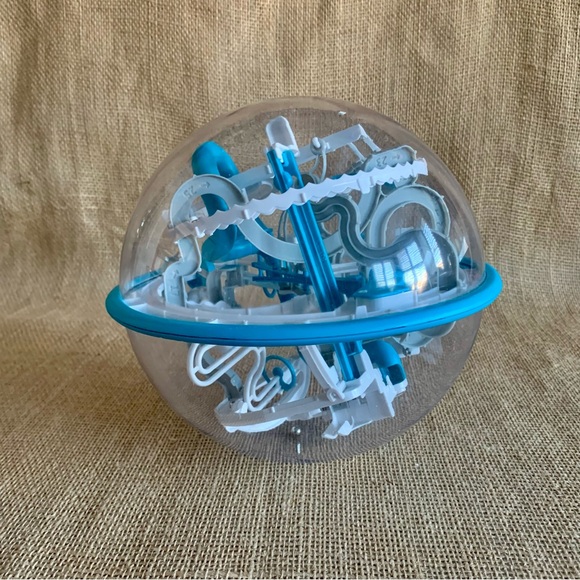 PERPLEXUS EPIC Original 3D Maze Ball Blue Gray Multiple Ways to Play Ages 5 & Up - Picture 1 of 6